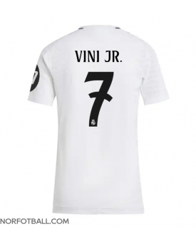 Billige Fotballdrakt Real Madrid Vinicius Junior #7 Replika Hjemmedrakt Dame 2024-25 Kortermet